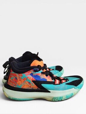 Nike Jordan Zion 1 Project Z Hyper Jade High-Top Youth Sneakers